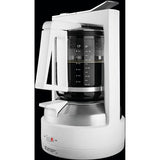 Krups KM468210 - Cafetera de goteo, 850 W, 1 L, acero inoxidable/vidrio, blanco