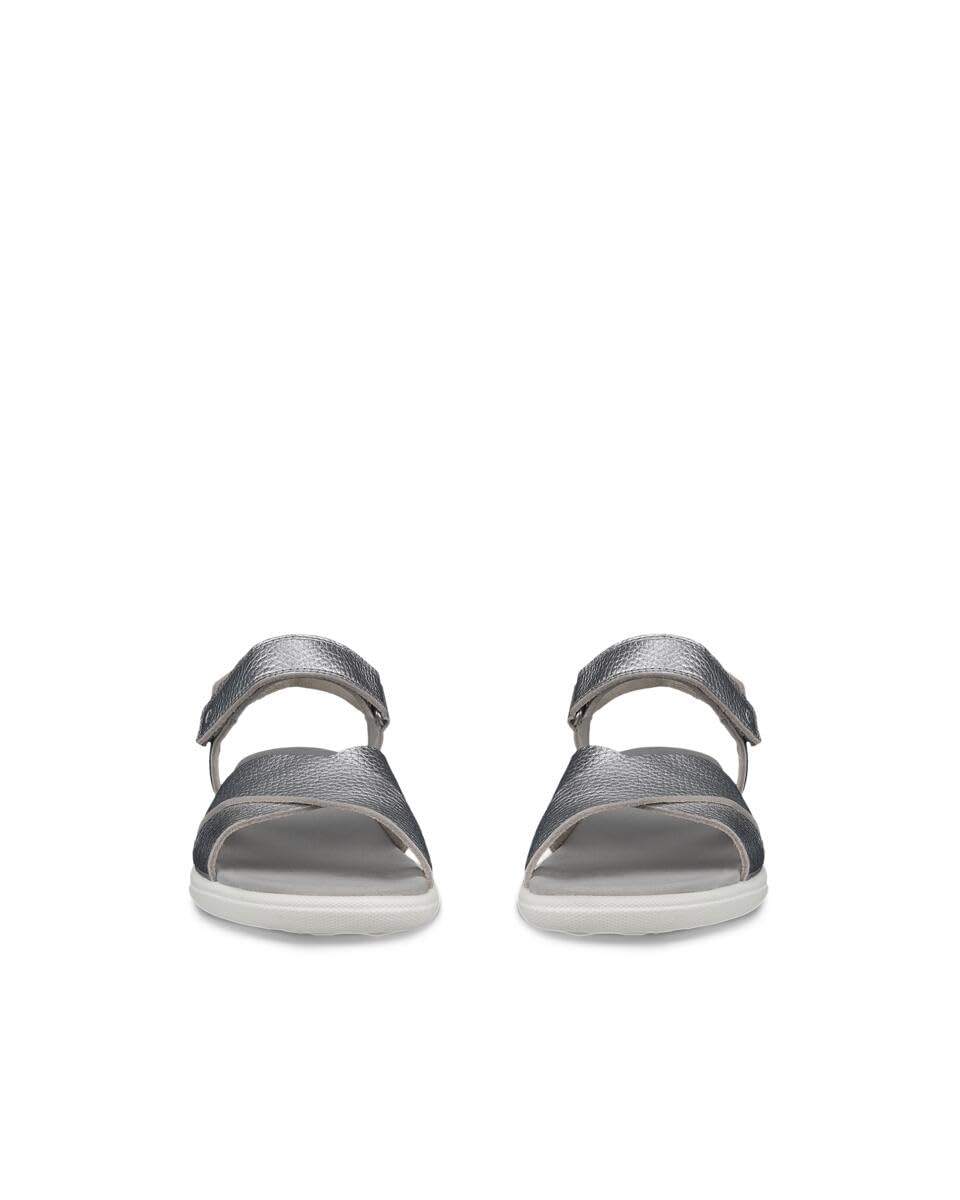 ECCO Damara Sandal, Sandalia Mujer, Pure Silver Metallic, 42 EU