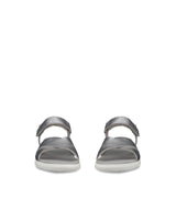 ECCO Damara Sandal, Sandalia Mujer, Pure Silver Metallic, 42 EU