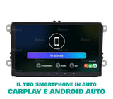 Radio de Coche para Volkswagen Golf Sharan Tiguan Android GPS Bluetooth WiFi USB Dab+ Touchscreen 8" 8core Carplay AndroidAuto