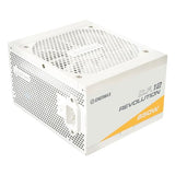 ENERMAX Revolution D.F. 12 ATX 3.1 PCIe 5.1 Fuente de Alimentación Ultracompacta de 850W 80 Plus Gold Cybenetics Platinum White, Totalmente Modular, 50% Semi-fanless, 600W 12V-2x6, ETV850G-W, Blanco