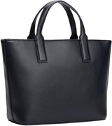 Tommy Hilfiger Bolso Tote Mujer Logotape Mini pequeño, Azul (Space Blue Corp), Talla Única