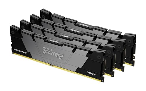 Kingston FURY Renegade 128GB 3600 DDR4 CL18 DIMM (Kit de 4) Memoria gamer para Ordenadores de sobremesa - KF436C18RB2K4/128
