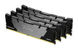 Kingston FURY Renegade 128GB 3600 DDR4 CL18 DIMM (Kit de 4) Memoria gamer para Ordenadores de sobremesa - KF436C18RB2K4/128