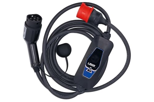 Laser 9109 EV Charging Cable - 32A Three Phase T2 Female-CEE Plug (5 Pin) W/Charger IP68