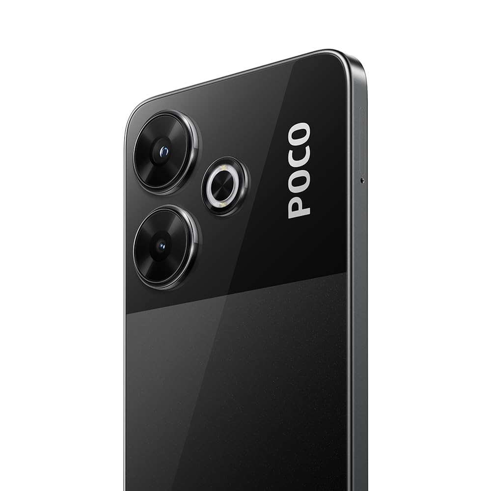 XIAOMI Poco M6 - Smartphone de 8+256GB, Pantalla AMOLED de 6.79” 90Hz FHD+, MediaTek Helio G91-Ultra, Cámara de 108 MP, 5030 mAh, Negro (Versión ES)