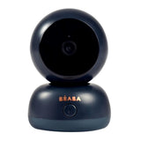 Béaba - Monitor de bebé 2 en 1, Pantalla/aplicación móvil dedicada, cámara HD, rotación de 360°, visión Nocturna, walkie-Talkie, Canciones de Cuna, Control de Temperatura y Humedad, Zen Premium Blue