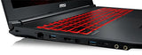 MSI GL62MVR 7RFX-1272XES - Ordenador portátil de 15.6" (Kabylake i7-7700HQ, RAM de 16 GB DDR4, HDD de 1 TB y 256 GB SSD, Nvidia GeForce GTX 1060 de 6 GB GDDR5, sin sistema operativo) negro