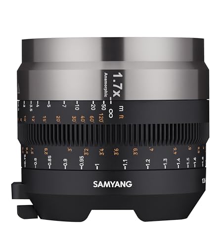 Samyang Adaptador anamórfico para la Serie V-AF con Factor de apriete 1,7X, Adaptador de Objetivo anamórfico con Intensidad lumínica T1.9, Compatible con 5 Objetivos de la Serie V-AF de 24 mm, 35 mm,