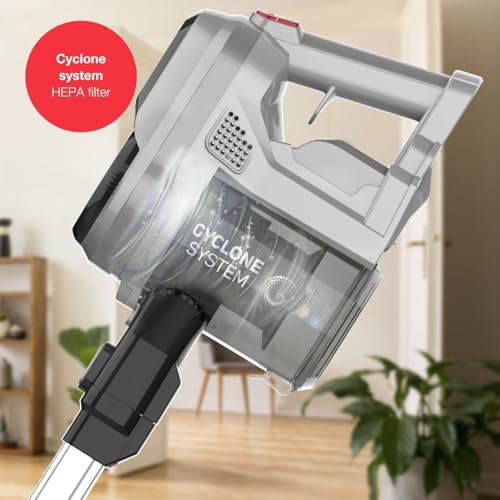 Solac Solution AE2545 - Aspirador versátil, escoba, mano y lanza rincones, baterías de litio 29.6V, depósito 650 ml, zapata con 2 cepillos intercambiables, filtro HEPA, autonomía de 45 min