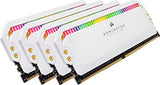 Corsair Dominator Platinum RGB 32 GB DDR4 3200MHz C16, AMD Optimizado LED RGB Memoria de Sobremesa Rendimiento de Alta, Respuesta Ajustados, 12 Direccionables CAPELLIX Leds RGB, 4 x 8 GB, Blanco