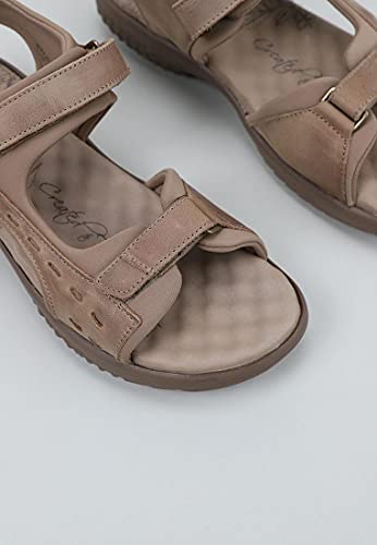 Panama Jack Nilo Basics, Sandalia Plana Mujer, Taupe B4, 42 EU