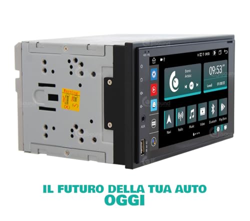 Radio de Coche universales 2 DIN Android GPS Bluetooth WiFi USB Dab+ Touchscreen 6.2" 8core Carplay AndroidAuto