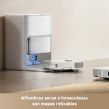 MOVA P50 Pro Ultra Robot Aspirador y Fregasuelos, 19000 Pa, Limpieza de Rincón a Bordes, Autolimpieza de Tabla de Lavado y Mopas a 75 Grados C, Vaciado Automático, Evasión de Obstáculos