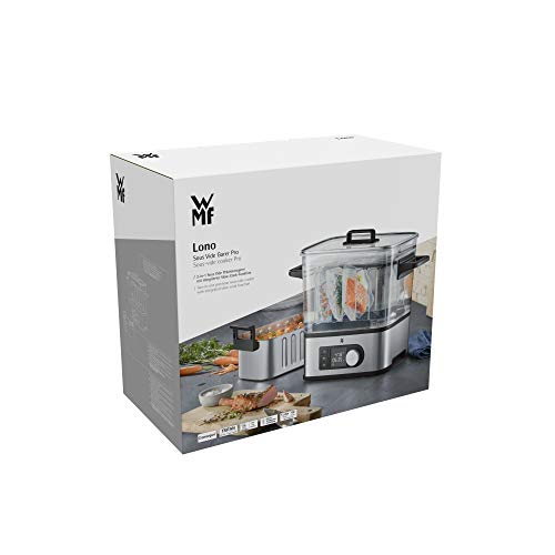 WMF Lono - Cocedora al vacio baja temperatura (entre 35º y 90º), 2 en 1, cocina al vacío y olla de cocion lenta, cocina profesional, tanque 6 l de TRITAN libre de BPA