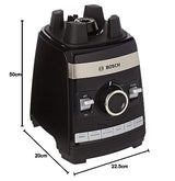 Bosch - Batidora de vaso, VitaBoost, 1600 W 6 programas, Jarra de 2,5 l, Negro, MMBH6P6B