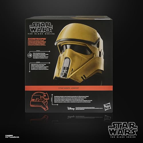 Star Wars The Black Series, Shoretrooper, Casco electrónico Premium para Adultos