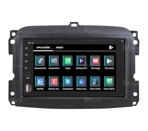 Radio de Coche Fiat 500L Android GPS Bluetooth WiFi USB Dab+ Touchscreen 6.2" 8core Carplay AndroidAuto