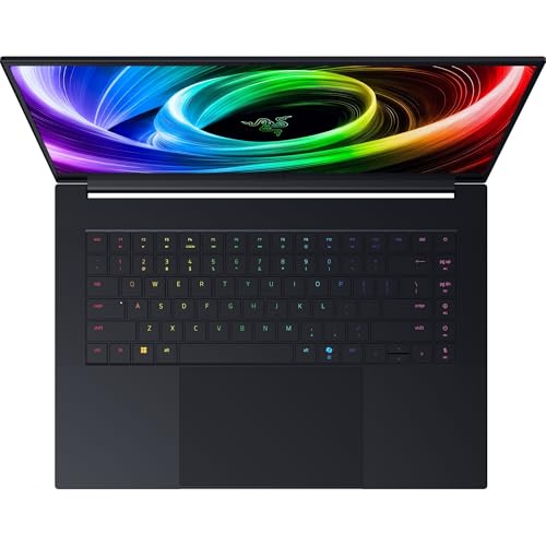Razer Blade 16-16 Pulgada Portátil Gaming - NVIDIA RTX 5070 - AMD Ryzen AI 9 365-16" OLED Pantalla QHD+ 240Hz - 8000 MHz LPDDR5X 32GB Ram - SSD 1TB - Teclado US | Negro