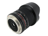 Rokinon Lente Ultra Gran Angular F2.8 ED AS NCS CS de 10 mm para cámaras Digitales Fuji X Mount (10M-FX), Color Negro