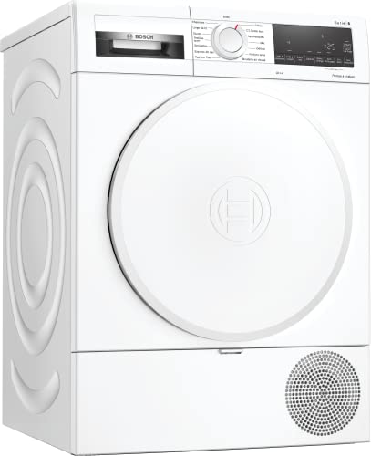 Bosch WQG233D0FR Serie 6 - Secador de secadora con bomba de calor (8 kg, 112 L), diseño antivibración, color blanco