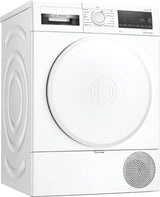 Bosch WQG233D0FR Serie 6 - Secador de secadora con bomba de calor (8 kg, 112 L), diseño antivibración, color blanco