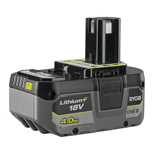 RYOBI – 2 baterías One+ y Cargador de Sonido: 1 batería de 4,0 Ah, 1 batería de 2,0 Ah, 1 Cargador de 2,0 A – RC18120-242X