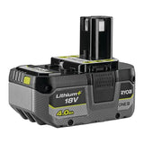 RYOBI – 2 baterías One+ y Cargador de Sonido: 1 batería de 4,0 Ah, 1 batería de 2,0 Ah, 1 Cargador de 2,0 A – RC18120-242X