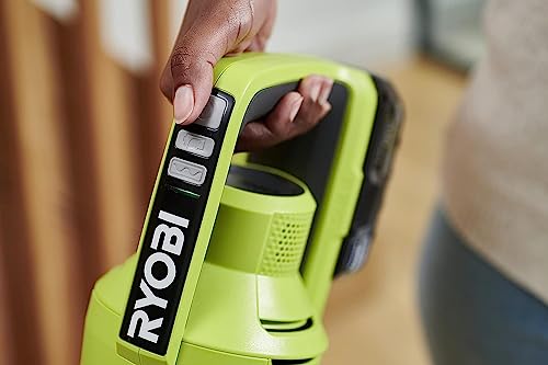 Ryobi - Aspirador de Escoba sin Cable 18V One+ - Depósito 0,6l - Caudal 820l/min - Tubo Extraíble - Ideal para Limpieza de Suelos Duros, Parquet, Alfombras - sin Batería ni Cargador - RSV18-0