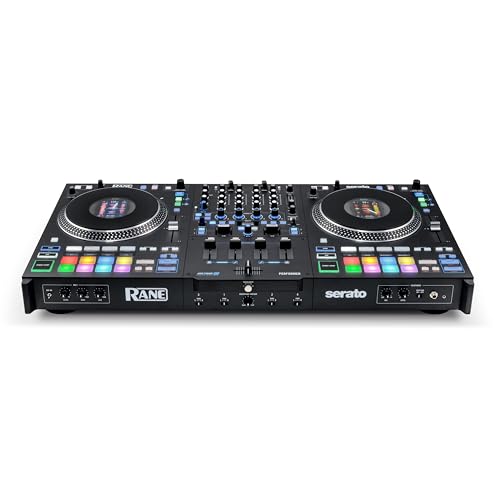 RANE PERFORMER Controlador DJ motorizado de 4 canales, platos 7" con displays, faders Precision Feel, Stem Split, FX Avanzado, Serato DJ Pro incluido
