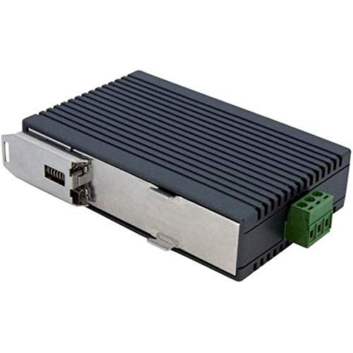 StarTech.com IES5102 - Switch industrial de 5 puertos RJ45 (Ethernet 10/100, no gestionado, montaje en carril DIN certificado IP30), negro