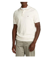 Tommy Hilfiger Polo de manga corta Hombre Essential Cotton Knitted Dick, Marfil (Ivory Petal), M