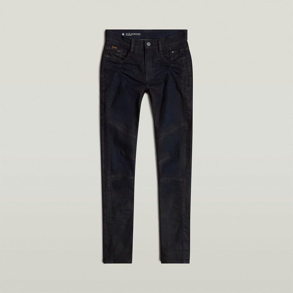 G-STAR Para Mujer Jeans Ace 2.0 Biker Slim Straight, Azul (Worn in Granulite Cobler D25285-8968-G807), 30W / 32L
