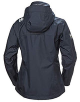 Helly Hansen W Crew Hooded Jacket Chaqueta, Azul marino, XS Mujer