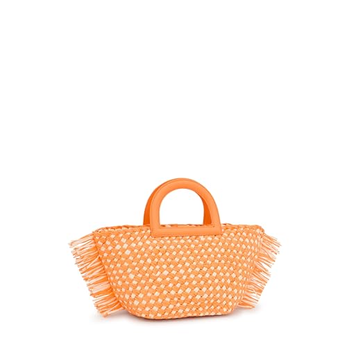 TOUS Dora, Bolso de Mano para Mujer, Naranja Claro