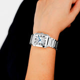 Festina Reloj Mujer F20679/1 On The Square Caja de Acero Inoxidable 316l Plateado Correa de Acero Inoxidable 316l Plateado