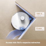 MOVA P50 Pro Ultra Robot Aspirador y Fregasuelos, 19000 Pa, Limpieza de Rincón a Bordes, Autolimpieza de Tabla de Lavado y Mopas a 75 Grados C, Vaciado Automático, Evasión de Obstáculos