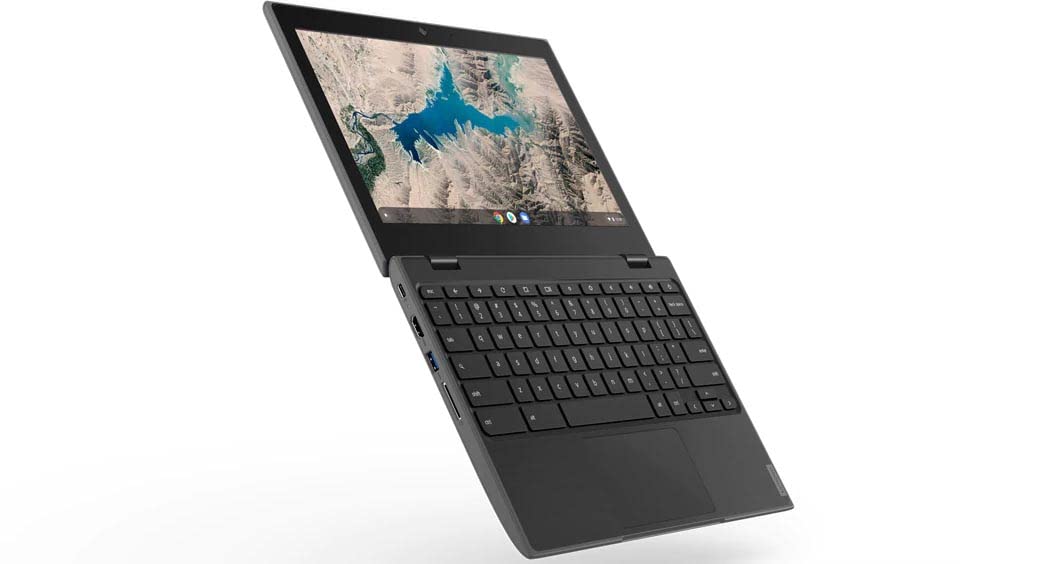 Lenovo Chromebook 100e Gen 2 - Portátil 11.6" FullHD (Intel® Celeron® N4020, 4GB RAM, 32GB eMMC, UHD 600 GPU, Chrome OS) Color Negro - Teclado QWERTY Español