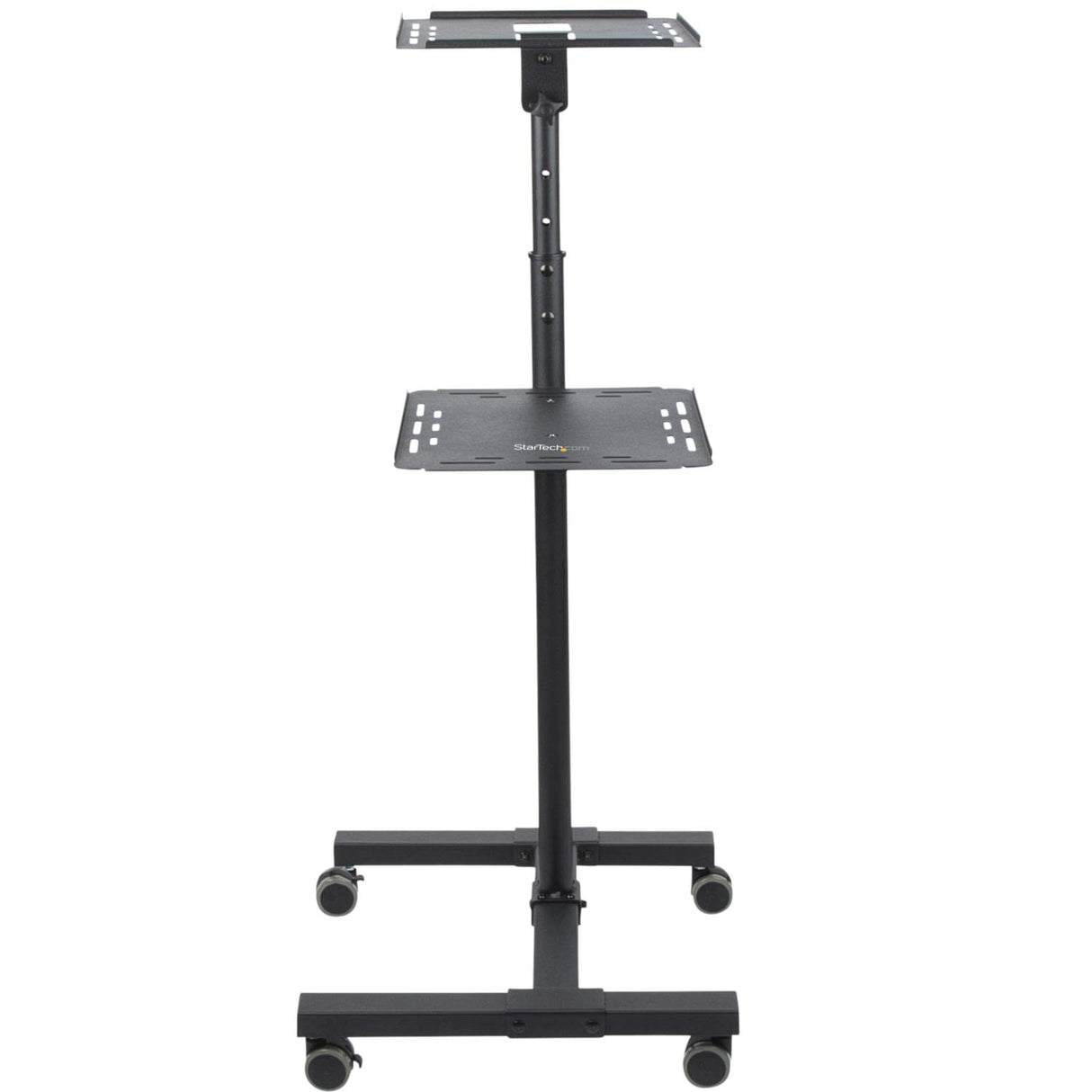StarTech.com Soporte Móvil para Proyector y Ordenador Portátil - Carrito de Servicio Pesado para Proyector (2 Estantes) - de Altura Ajustable para Presentaciones - con Ruedas Bloqueables (ADJPROJCART)