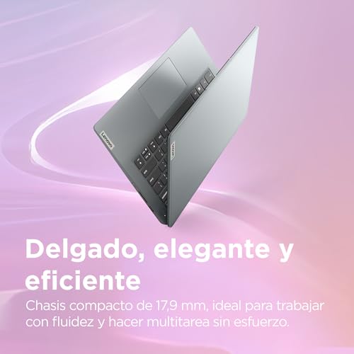 Lenovo IdeaPad 1 Gen 7 - Ordenador Portátil 15.6" FHD (AMD Ryzen 5 7520U, 16 GB RAM, 512 GB SSD, AMD Radeon 610M Graphics, Wi-Fi 6, Windows 11 Home) Teclado QWERTY Español - Gris Nube