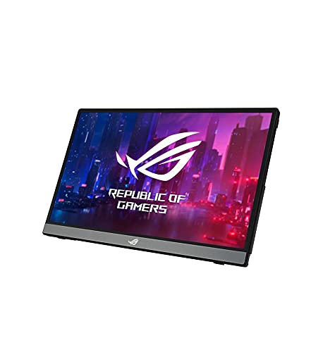 ASUS ROG Strix XG16AHP - Monitor de Gaming portátil 15.6" (144 Hz, FHD (1920 x 1080), IPS, NVIDIA G-Sync, USB Type-C, Micro HDMI, trípode ROG y Funda), Black