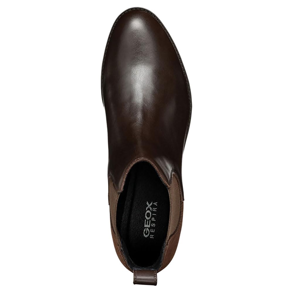 Geox D Felicity B, Bota de Tobillo Mujer, marrón Oscuro, 41 EU