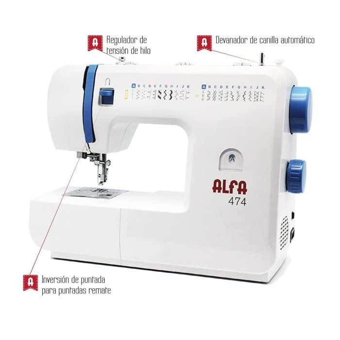 ALFA Maquina DE Coser 474 23 Puntadas, No Aplica