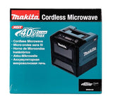 Makita MW001GZ - Microondas con batería, 40 V, máx. 350/500 W, 8 L (sin batería, sin cargador)