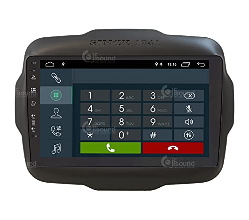 Radio de Coche para Jeep Renegade Android GPS Bluetooth WiFi USB Dab+ Touchscreen 9" 4core Carplay AndroidAuto