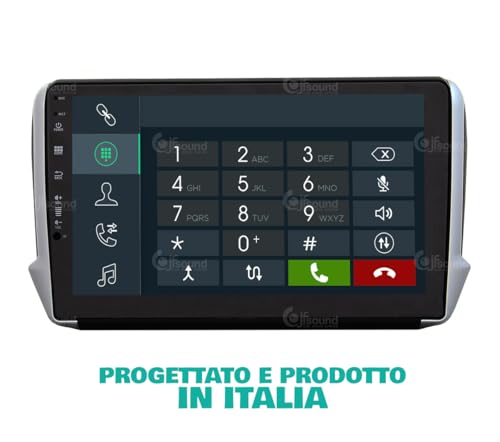 Radio de Coche para Peugeot 2008 208 Android GPS Bluetooth WiFi USB Dab+ Touchscreen 10" 8core Carplay AndroidAuto