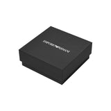 EMPORIO ARMANI Collar de cadena para hombre en acero inoxidable con cierre de langosta, Paloma gris