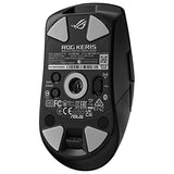 ASUS ROG Keris Wireless AimPoint - Ratón Gaming (conectividad Triple 2.4GHz RF, Bluetooth, USB), 36000 dpi, 5 Botones programables, ROG SpeedNova, interruptores Intercambiables, Paracord, Negro