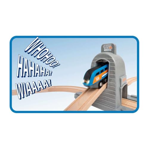 BRIO Set ferroviario con túneles de acción Smart Tech