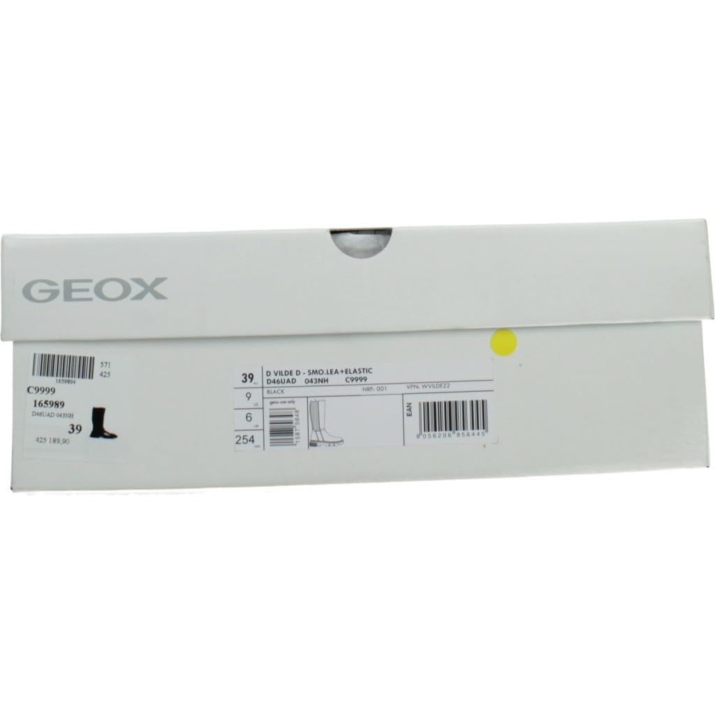 Geox D Vilde D, Botas de Moda Mujer, Black, 38 EU